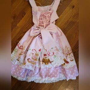 Bodyline Pink Kewpie Sweet Tea Lolita Dress Medium